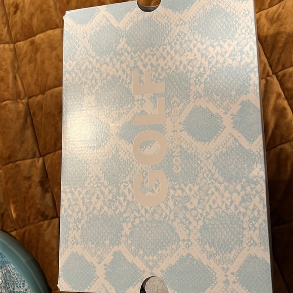 LIMITED EDITION/NEVER WORN Converse Chuck 70ox GOLF White&BabyBlue FauxSnakeskin - Picture 6 of 7